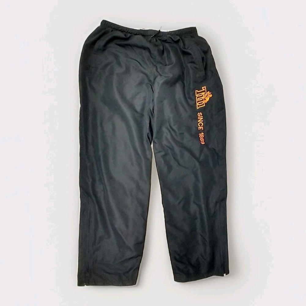 Tui Brewery Mens Black Track Pants Size M Lined Zipped Leg New‎ Zeeland